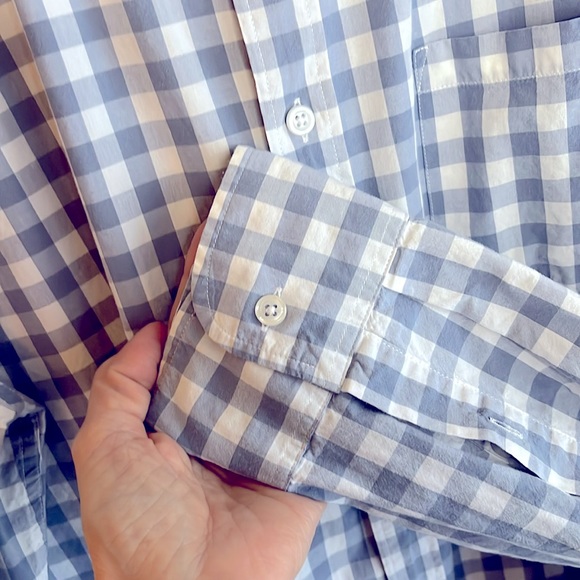 J. Crew Gingham Flex Casual Button Down Shirt XL - Picture 4 of 6